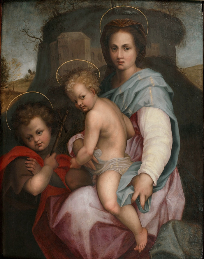 安德里亚·德尔·萨托( Andrea del Sarto)作品-麦当娜和孩子 Madonna and Child