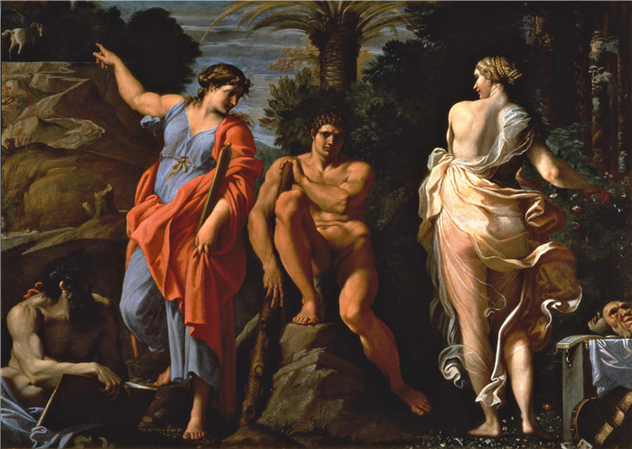 安尼巴莱·卡拉奇（Annibale Carracci）作品-赫拉克勒斯的选择The Choice of Heracles