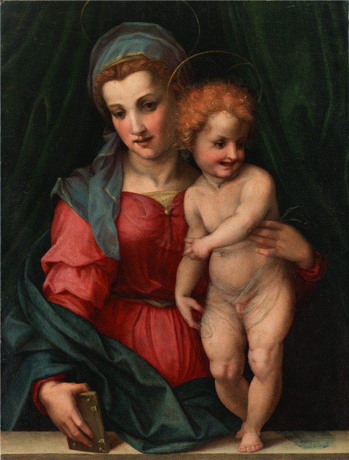 安德里亚·德尔·萨托（ Andrea del Sarto）作品-麦当娜与孩子The Madonna and Child (Tokyo)