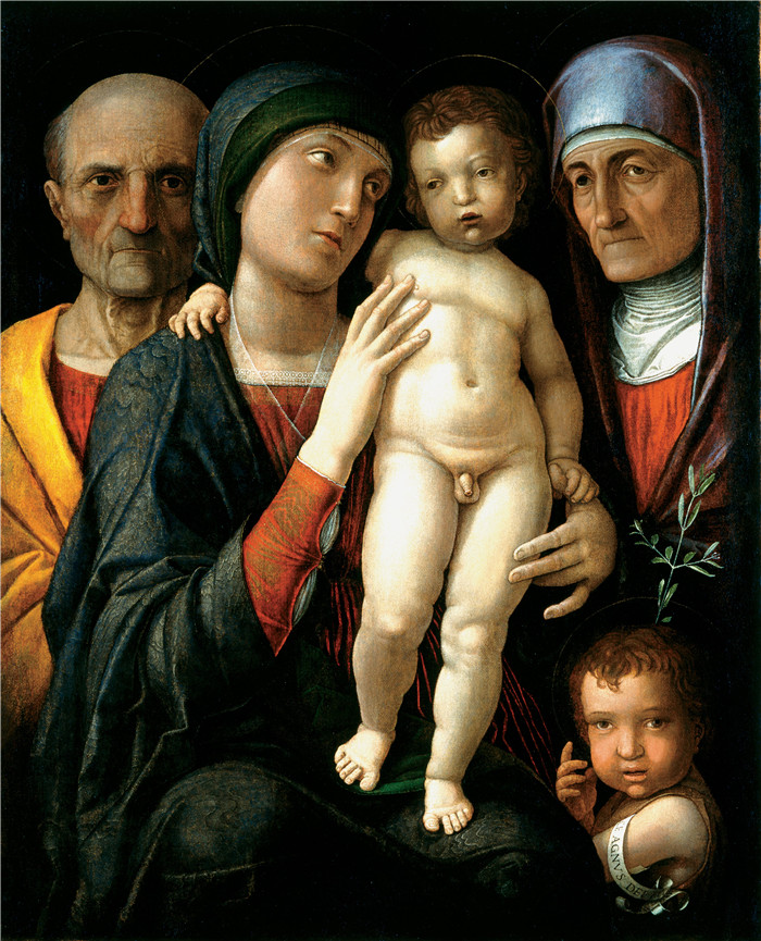安德里亚·曼特尼亚(Andrea Mantegna)画作-神圣家族The Holy Family