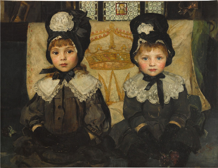安妮·路易丝·斯温纳顿(Annie Louise Swynnerton)作品-访问The visit