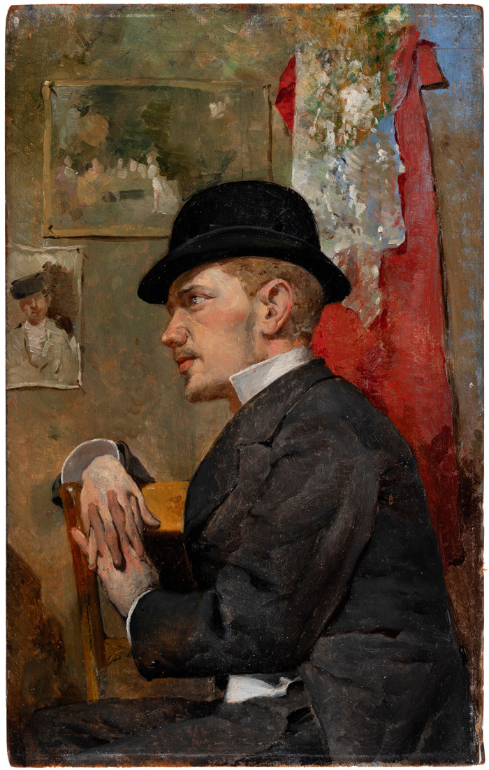 安塞尔莫·吉尼亚(Anselmo Guinea)的画作-胡安·罗切特肖像Portrait of Juan Rochelt (c.1880), by Anselmo Guinea