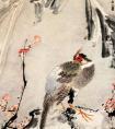 王礼《蕉梅锦鸡图》 王礼国画作品-清