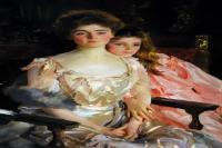 《菲斯克·沃伦夫人和女儿》萨金特 美国