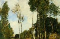 尤金·布丁（Eugene Boudin）-沙特尔附近的景观油画作品