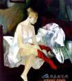 梅尔尼科夫作品《穿袜子的女人》