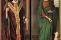 汉斯·梅姆林（Hans Memling，1430 – 1494 年，德国画家）作品-激情（Greverade）祭坛画（第一个关闭位置）