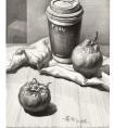 高清素描静物作品