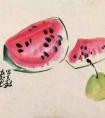 名家画西瓜