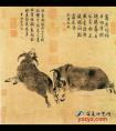 戴嵩《斗牛图》国画作品(唐)