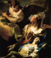 《阿加尔得到天使的安慰》詹巴蒂斯塔・提埃波罗油画作品--意大利