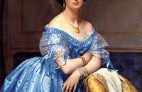 前1000幅世界名画-安格尔名画《加拉德玻林娜埃莲诺尔》