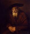 伦勃朗的《犹太老人肖像》作品