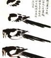 喜鹊的写意画法示范