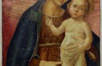 安东尼亚佐·罗马诺（Antonazzo Romano，1430-1510，意大利画家）作品-麦当娜和孩子1