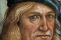 卢卡·西诺雷利（Luca Signorelli，意大利，1445-1523）作品-自画像（来自敌基督者的布道和行为的细节）