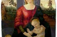 桑德罗·波提切利（Sandro Botticelli，意大利画家，1445-1510）作品-–麦当娜和孩子与施洗者圣约翰