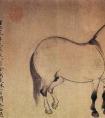 赵雍《人马图》国画作品（元）