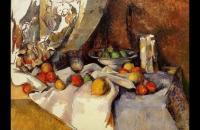 前1000幅世界名画-塞尚《静物》 塞尚油画作品-法国