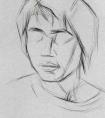 男大学生头像素描教程