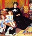 前1000幅世界名画-雷诺阿《夏庞蒂埃太太及子女像》 雷诺阿油画作品-法国