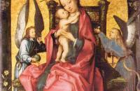 老汉斯·霍尔拜因 (Hans Holbein the Elder，德国)作品-Maria Wird Von Engeln Gekrönt