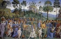 彼得罗·佩鲁吉诺（Pietro Perugino，意大利）-摩西的旅程和她第二个孩子的割礼