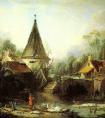布歇《博韦附近的风景》作品-法国