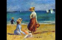 前1000幅世界名画-《海滩上的人》雷诺阿 法国