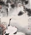 于非的《松鹤延年图》作品