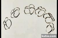 国画绣球花的画法