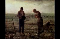 前500幅世界名画-米勒油画作品《晚祷》