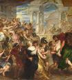 前500幅世界名画-鲁本斯《洗劫萨宾妇女》作品- 德国