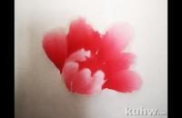 写意红色牡丹画法步骤