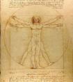 前500幅世界名画-达芬奇【维特鲁威人比例研究】作品-- 意大利