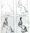 中年女子素描步骤图