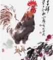 国画公鸡创作过程