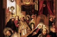 巴托洛梅·贝尔梅霍（Bartolomé Bermejo，西班牙，1440-1501）作品-处女之死