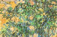 文森特·梵高作品 –开花灌木油画