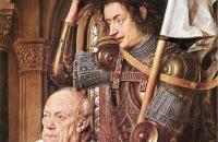 扬·范·埃克（Jan van Eyck，荷兰画家 ， 1390 - 1441 年）作品-Canon van der Paele 的圣母（细节）