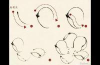 手把手分步骤教你画梅花