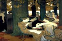 前500幅世界名画）-《三个缪斯》 丹尼斯莫里斯 - 油