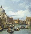 卡纳莱托的《威尼斯大运河的入口》作品