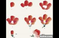 国画教程：茶花画法