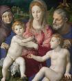 布隆基诺的《圣家庭与圣施洗约翰》作品