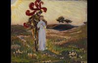 斯文·理查德·伯格（Sven Richard Bergh）–《骑士与女仆》油画