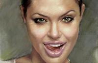 （美）安吉丽娜·朱莉油画作品欣赏