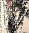 吴昌硕《松梅图》 吴昌硕国画作品-清