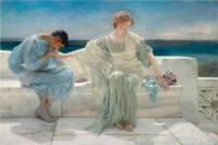 前1000幅世界名画-劳伦斯·阿尔玛·塔德玛（Lawrence Alma-Tadema，荷兰画家)作品--不再问我