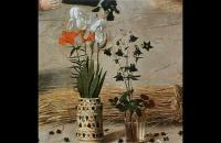 雨果范德格斯（Hugo van der Goes，佛兰芒，1440-1482）作品-花（波尔蒂纳里祭坛画中央面板的细节）